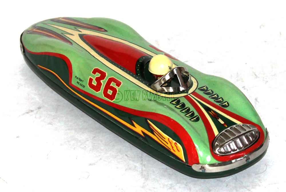   MODERN TOYS FRICTION SUPER SONIC RACE CAR No 36 MADE IN JAPAN  