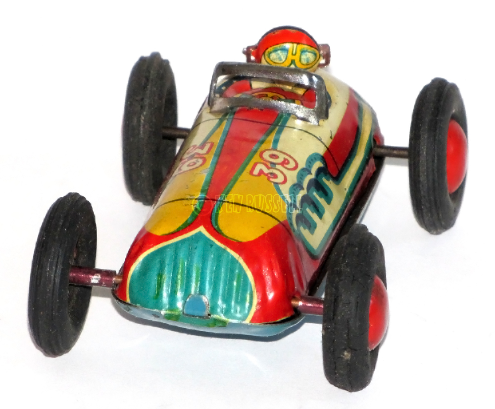 1950 RARE BANDAI CHAMPION BABY ROCKET RACE CAR JAPAN  