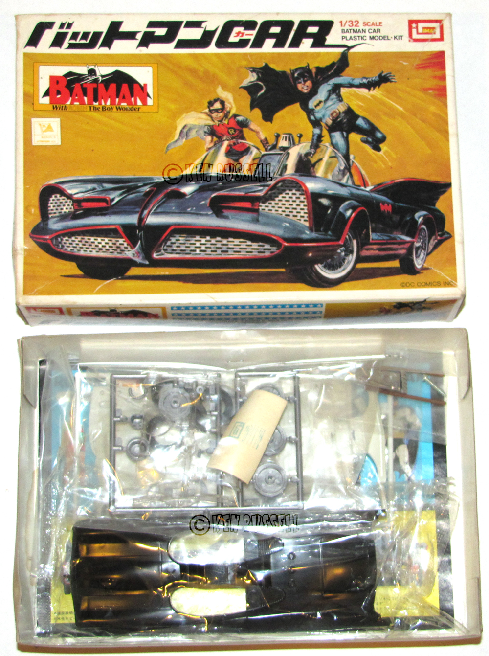 1972 IMAI KAGAKU BATOMOBILE MODEL KIT MADE IN JAPAN  