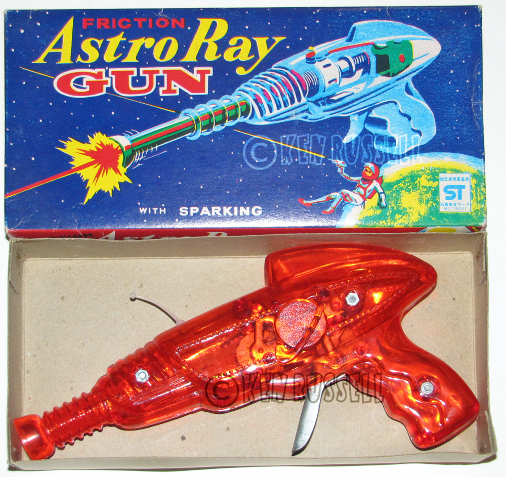 1971 VINTAGE MH FRICTION SPARKING ASTRO RAY GUN JAPAN  